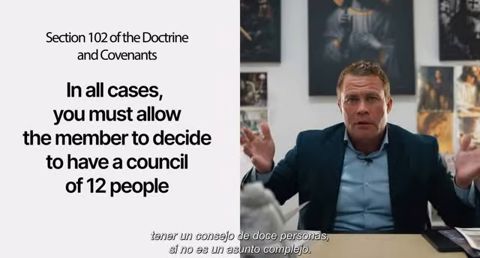 Text card: "Section 102… you must allow the member to decide to have a council of 12 people"