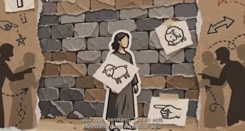 Paper-cut style illustration