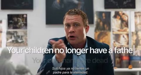 Caption: "Your children no longer have a father"